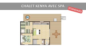 CHALET KENYA. STANDAARDMET SPA